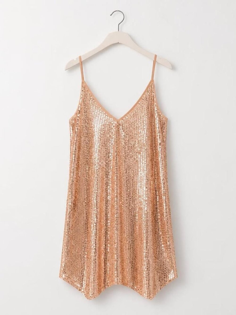 Gold Sequined Ladies Dressy Top, NWT, Size M, Style Me